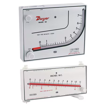 Precision in Every Drop: The Dwyer Mark II 25 Liquid Filled Wall Mount Manometer