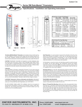 Load image into Gallery viewer, Dwyer Series RM Rate-Master Polycarbonate Flowmeter RMA-13-SSV
