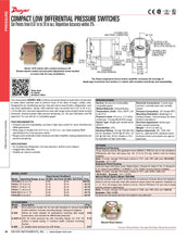 Load image into Gallery viewer, Dwyer Series 1900 Differential Pressure Switch
