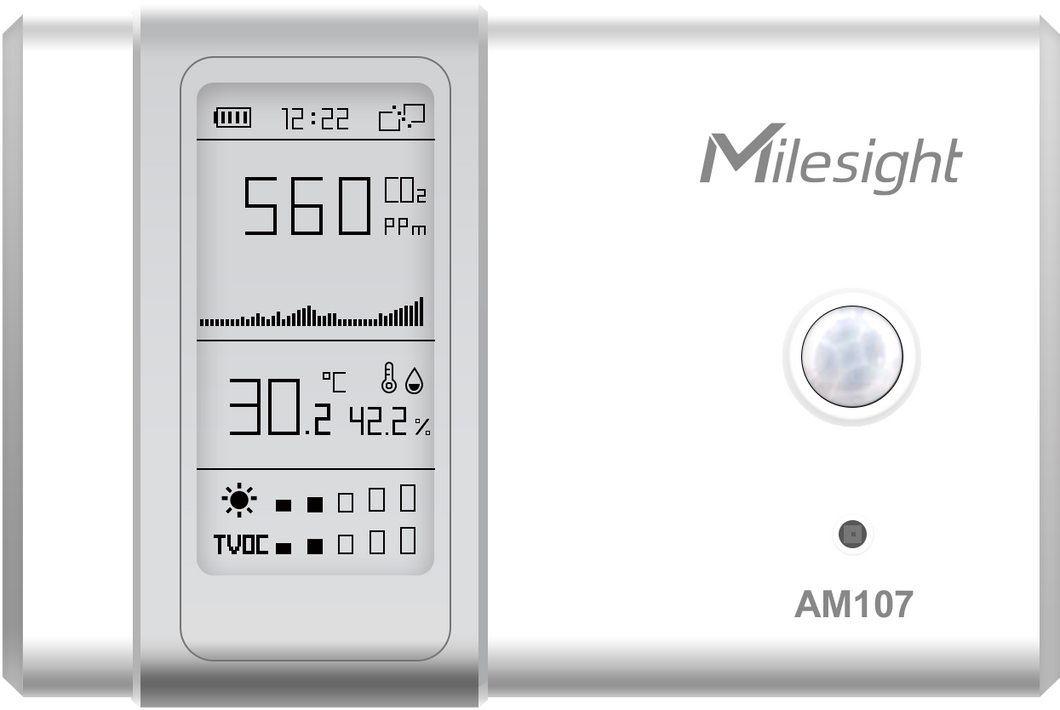Milesight LoRaWAN® Indoor Ambience Monitoring Sensor AM107-915M